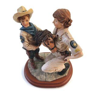 Vintage Vanmark 7" Figure Ready To Ride Legends Of The Law Police Figurine 1998